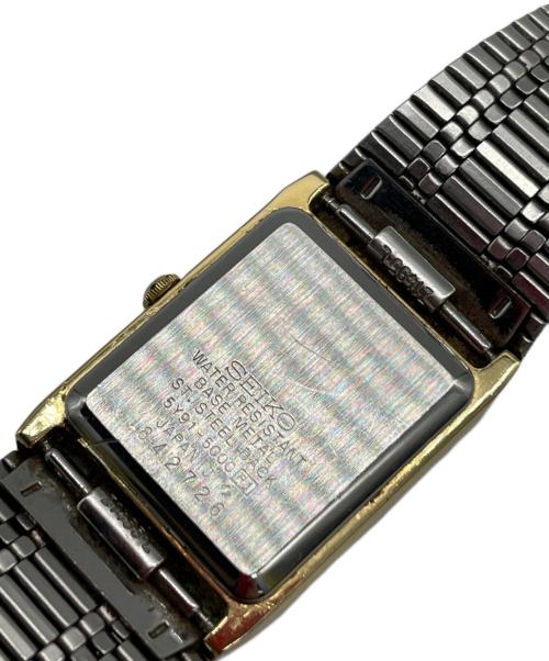 SEIKO（セイコー）SEIKO (セイコー) スクウェア型 腕時計 ゴールドの古着・服飾アイテム