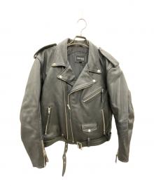 free bee（フリービー）の古着「ライダースレザージャケット」｜ブラック