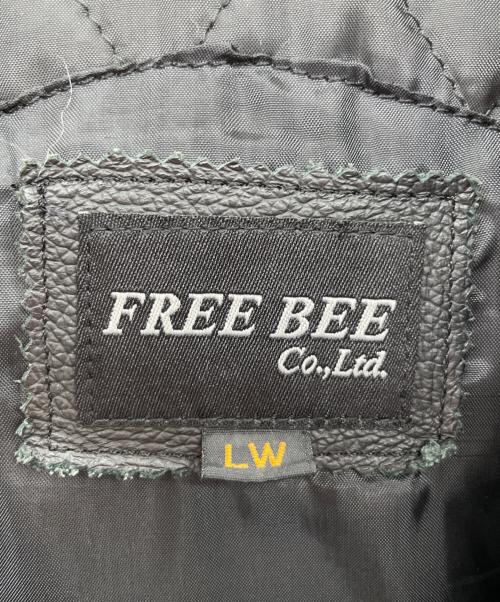 free bee（フリービー）free bee (フリービー) ライダースレザージャケット ブラック サイズ:Lの古着・服飾アイテム
