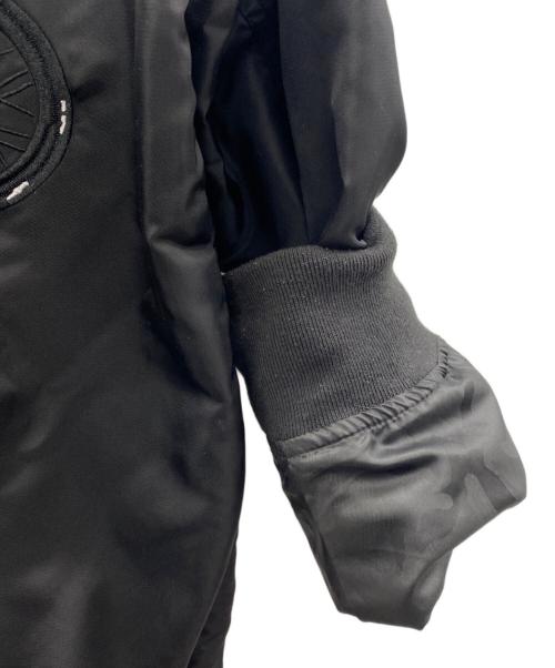 flagstuff（フラグスタフ）flagstuff (フラグスタフ) PEANUTS (ピーナッツ) MA-1ジャケット ブラック サイズ:Ｍの古着・服飾アイテム