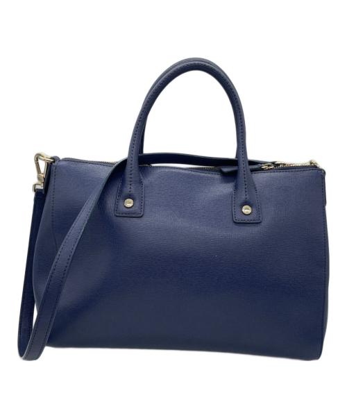 FURLA（フルラ）FURLA (フルラ) 2WAYバッグ ネイビーの古着・服飾アイテム