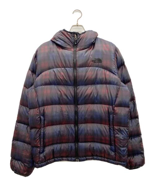 THE NORTH FACE（ザ ノース フェイス）THE NORTH FACE (ザ ノース フェイス) ダウンジャケット レッド×ネイビー サイズ:XLの古着・服飾アイテム