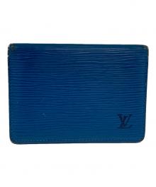 LOUIS VUITTON（ルイ ヴィトン）の古着「ポルト 2カルト ヴェルティカル」｜ブルー