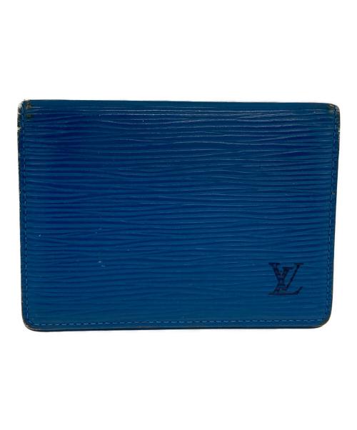 LOUIS VUITTON（ルイ ヴィトン）LOUIS VUITTON (ルイ ヴィトン) ポルト 2カルト ヴェルティカル ブルーの古着・服飾アイテム
