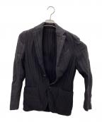 LARDINIラルディーニ）の古着「テーラードジャケット」｜ネイビー×ブラウン