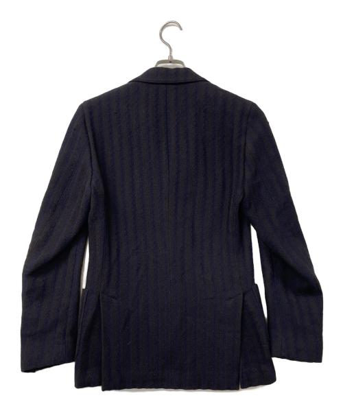 LARDINI（ラルディーニ）LARDINI (ラルディーニ) テーラードジャケット ネイビー×ブラウン サイズ:42の古着・服飾アイテム