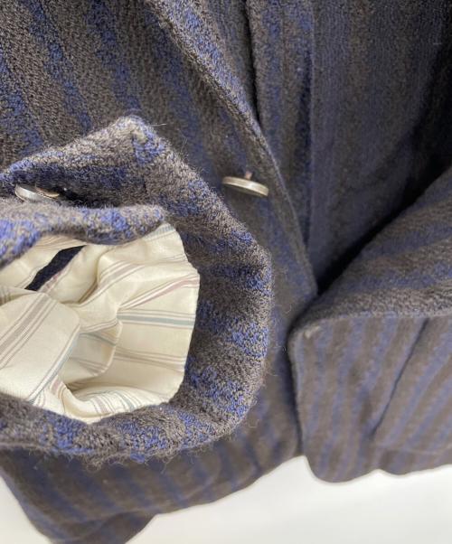 LARDINI（ラルディーニ）LARDINI (ラルディーニ) テーラードジャケット ネイビー×ブラウン サイズ:42の古着・服飾アイテム