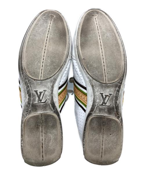 LOUIS VUITTON（ルイ ヴィトン）LOUIS VUITTON (ルイ ヴィトン) ドライビングシューズ ベージュ×ホワイト サイズ:24CMの古着・服飾アイテム