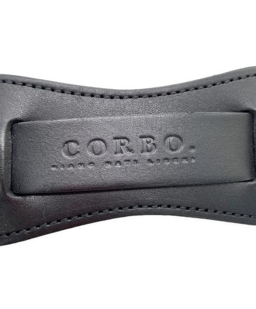 corbo（コルボ）corbo (コルボ) レザーショルダーバッグ ブラックの古着・服飾アイテム