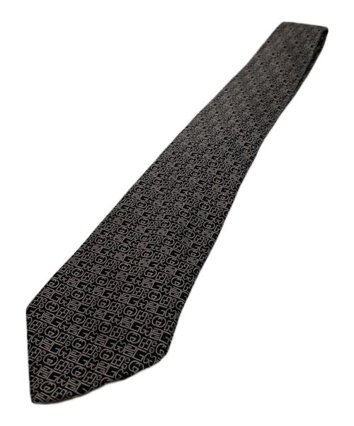 GUCCI（グッチ）GUCCI (グッチ) ネクタイ ベージュ×ブラック サイズ:FREEの古着・服飾アイテム