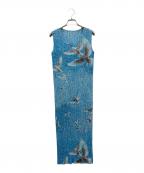 PLEATS PLEASEプリーツプリーズ）の古着「ノースリーブワンピース」｜スカイブルー