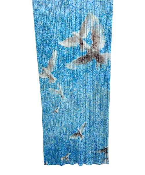 PLEATS PLEASE（プリーツプリーズ）PLEATS PLEASE (プリーツプリーズ) ノースリーブワンピース スカイブルー サイズ:SIZE 4の古着・服飾アイテム