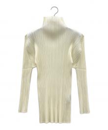 PLEATS PLEASE（プリーツプリーズ）の古着「長袖カットソー」｜アイボリー