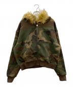 SUPPLIERサプライヤー）の古着「ジップパーカー」｜オリーブ