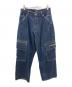 X-LARGE（エクストララージ）の古着「EMBROIDERED DENIM CARGO PANTS」｜インディゴ