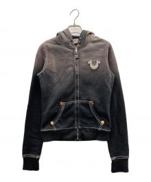 TRUE RELIGION（トゥルー レリジョン）の古着「ジップパーカー」｜グレー