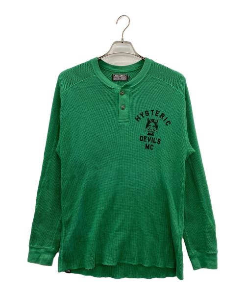 Hysteric Glamour（ヒステリックグラマー）Hysteric Glamour (ヒステリックグラマー) 長袖カットソー グリーン サイズ:Mの古着・服飾アイテム