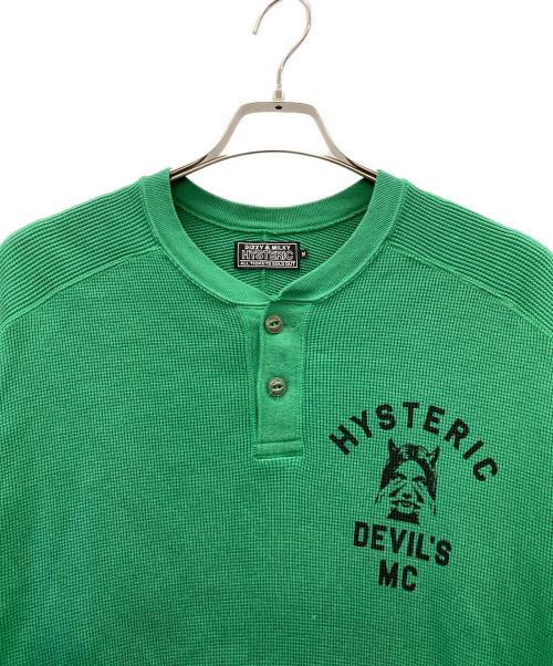 Hysteric Glamour（ヒステリックグラマー）Hysteric Glamour (ヒステリックグラマー) 長袖カットソー グリーン サイズ:Mの古着・服飾アイテム