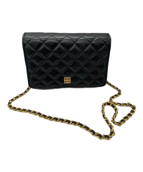 GIVENCHY PARIS（ジバンシィ パリ）GIVENCHY PARIS (ジバンシィ パリ) チェーンショルダーバッグ ブラックの古着・服飾アイテム