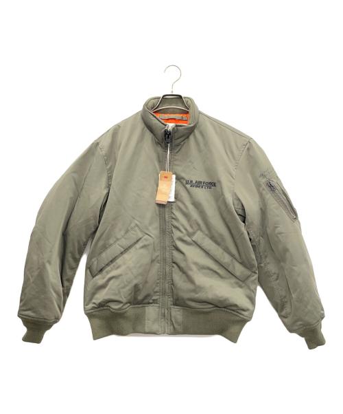 AVIREX（アヴィレックス）AVIREX (アヴィレックス) ステンシルジャケット オリーブ サイズ:Lの古着・服飾アイテム