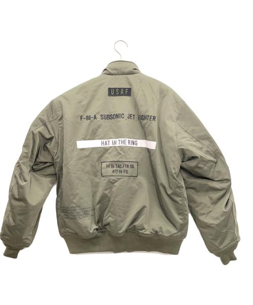 AVIREX（アヴィレックス）AVIREX (アヴィレックス) ステンシルジャケット オリーブ サイズ:Lの古着・服飾アイテム