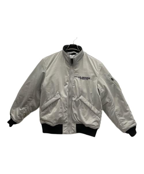 AVIREX（アヴィレックス）AVIREX (アヴィレックス) ステンシルジャケット グレー サイズ:Lの古着・服飾アイテム