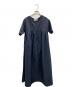 BEARDSLEY（ビアズリー）の古着「半袖ワンピース」｜ネイビー