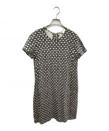 'S Max Mara（エスマックスマーラ）の古着「半袖ワンピース」｜ネイビー×ホワイト