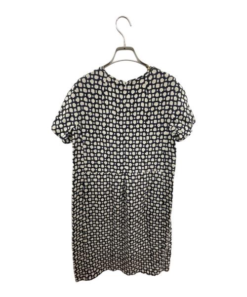 'S Max Mara（エスマックスマーラ）'S Max Mara (エスマックスマーラ) 半袖ワンピース ネイビー×ホワイト サイズ:36の古着・服飾アイテム