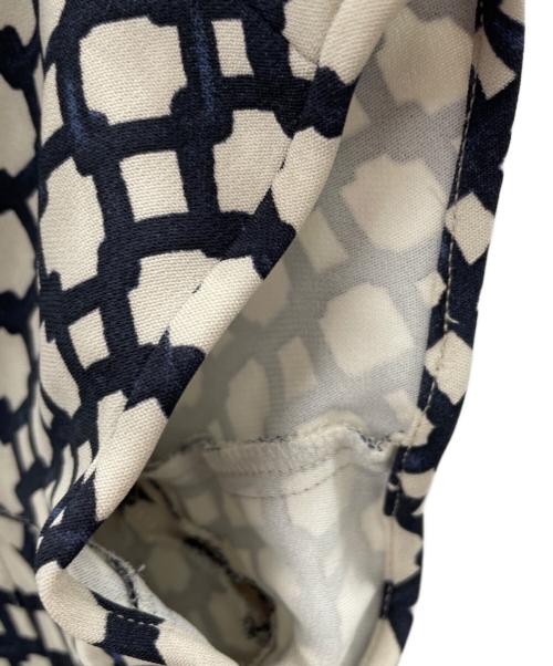 'S Max Mara（エスマックスマーラ）'S Max Mara (エスマックスマーラ) 半袖ワンピース ネイビー×ホワイト サイズ:36の古着・服飾アイテム