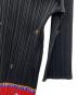 PLEATS PLEASE (プリーツプリーズ) 薄手カーディガン レッド×ブラック サイズ:3：22000円