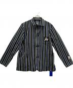LUKER BY NEIGHBOR HOODルーカーバイネイバーフッド）の古着「シャツジャケット」｜ネイビー