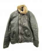 glambグラム）の古着「レザージャケット」｜ブラック