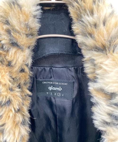 glamb（グラム）glamb (グラム) レザージャケット ブラック サイズ:3の古着・服飾アイテム