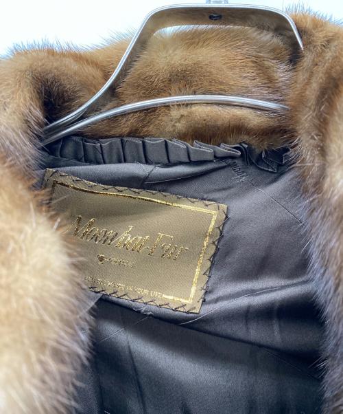 MOON BAT（ムーンバット）MOON BAT (ムーンバット) ハーフミンクコート ブラウン サイズ:9の古着・服飾アイテム