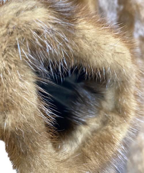 MOON BAT（ムーンバット）MOON BAT (ムーンバット) ハーフミンクコート ブラウン サイズ:9の古着・服飾アイテム