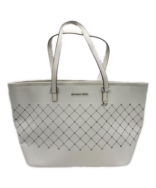 MICHAEL KORS（マイケルコース）MICHAEL KORS (マイケル・コース) トートバッグ ホワイトの古着・服飾アイテム