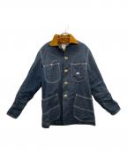 LEEリー）の古着「カバーオール」｜ネイビー×ブラウン