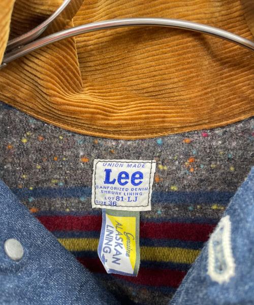 LEE（リー）LEE (リー) カバーオール ネイビー×ブラウン サイズ:36の古着・服飾アイテム