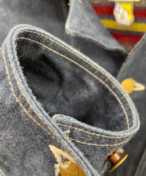 LEE（リー）LEE (リー) カバーオール ネイビー×ブラウン サイズ:36の古着・服飾アイテム