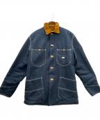 LEEリー）の古着「カバーオール」｜ネイビー×ブラウン