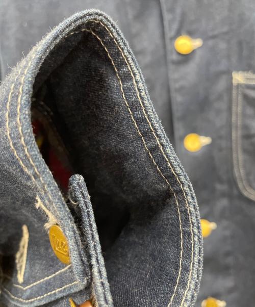 LEE（リー）LEE (リー) カバーオール ネイビー×ブラウン サイズ:40の古着・服飾アイテム