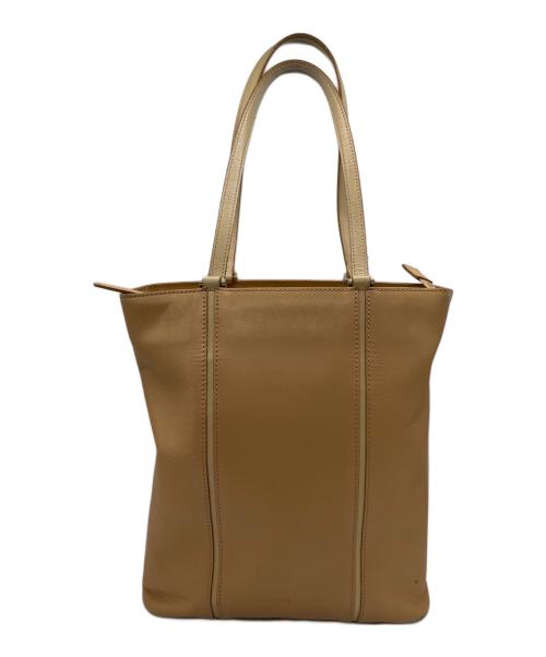 BURBERRY（バーバリー）BURBERRY (バーバリー) レザートートバッグ ブラウンの古着・服飾アイテム