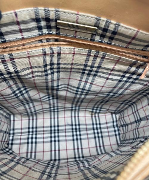 BURBERRY（バーバリー）BURBERRY (バーバリー) レザートートバッグ ブラウンの古着・服飾アイテム