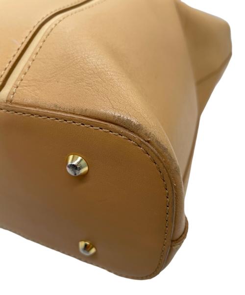 BURBERRY（バーバリー）BURBERRY (バーバリー) レザートートバッグ ブラウンの古着・服飾アイテム