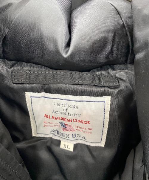 AVIREX（アヴィレックス）AVIREX (アヴィレックス) 中綿ジャケット ブラック サイズ:XLの古着・服飾アイテム