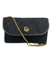 Christian Dior（クリスチャン ディオール）の古着「チェーンショルダーバッグ」｜ブラック