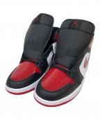 NIKEナイキ）の古着「AIR JORDAN1 MID」｜ホワイト×ブラック×レッド