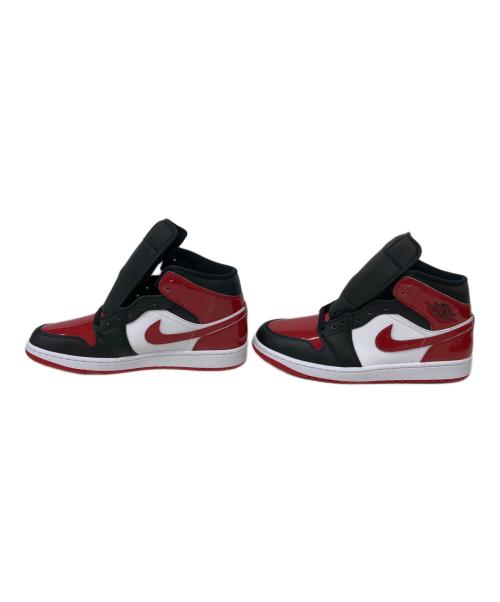 NIKE（ナイキ）NIKE (ナイキ) AIR JORDAN1 MID ホワイト×ブラック×レッド サイズ:28cm 未使用品の古着・服飾アイテム