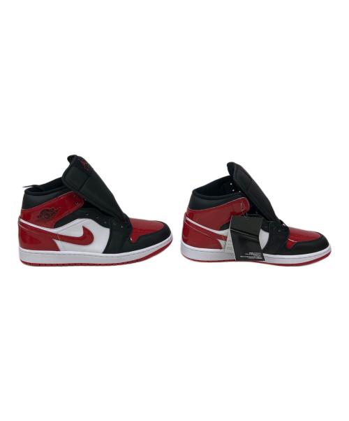 NIKE（ナイキ）NIKE (ナイキ) AIR JORDAN1 MID ホワイト×ブラック×レッド サイズ:28cm 未使用品の古着・服飾アイテム